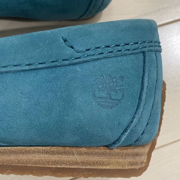 Timberland Earthkeepers Women's Suede Fringe Slip-On Moccasin Flats Size 9.5 - Picture 4 of 7